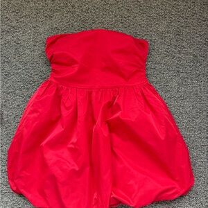 Princess Polly Red bubble strapless mini dress